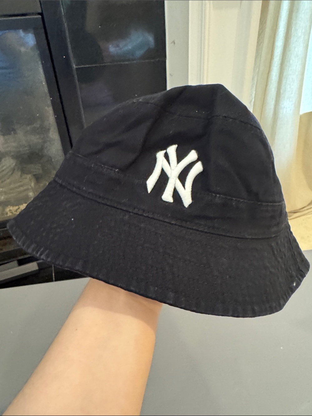 NYX Black Bucket Hat with White NY Logo